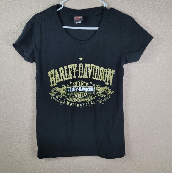 Harley Davidson Woman's Tee Shirt Black Sz M - Picture 1 of 6